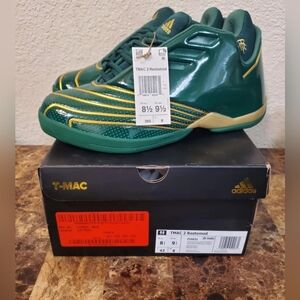 Adidas T-MAC 2 Restomod SVSM Basketball Shoes Green Gold FY9931  Mens Size 8.5